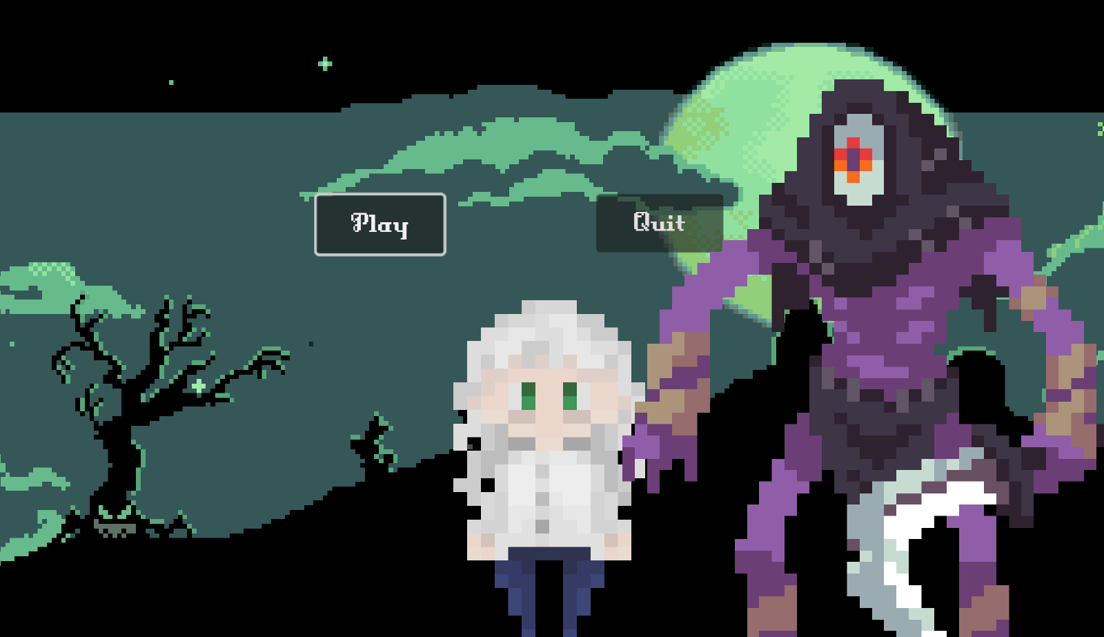 our game's main menu screen