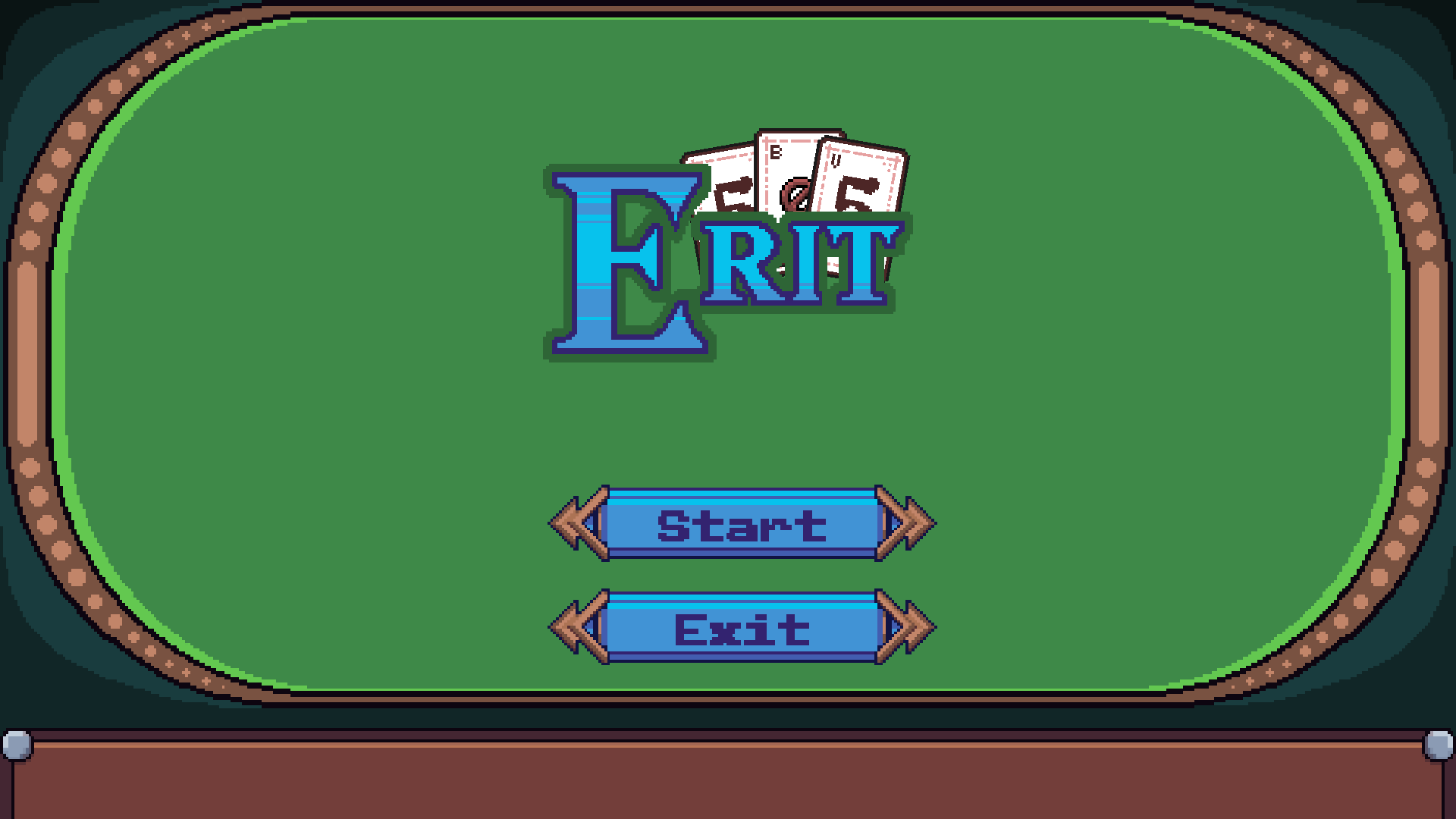 our games' main menu